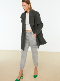 Пальто Trendyol модель TWOAW22KB0101/Antrasit Фото