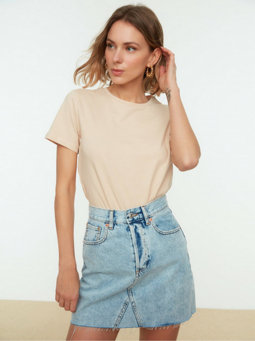 Набір футболок Trendyol модель TWOSS20TS0141/Kahverengi-Bej Фото