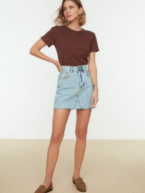 Набор футболок Trendyol модель TWOSS20TS0141/Kahverengi-Bej Фото