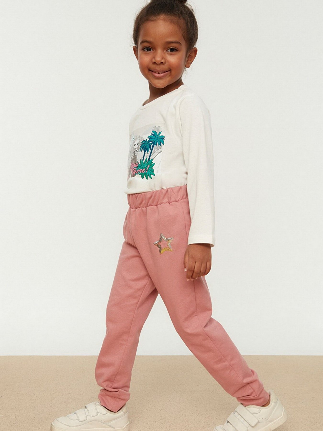 Штаны спортивные Trendyol модель TKDSS22EA0010/Pudra Фото