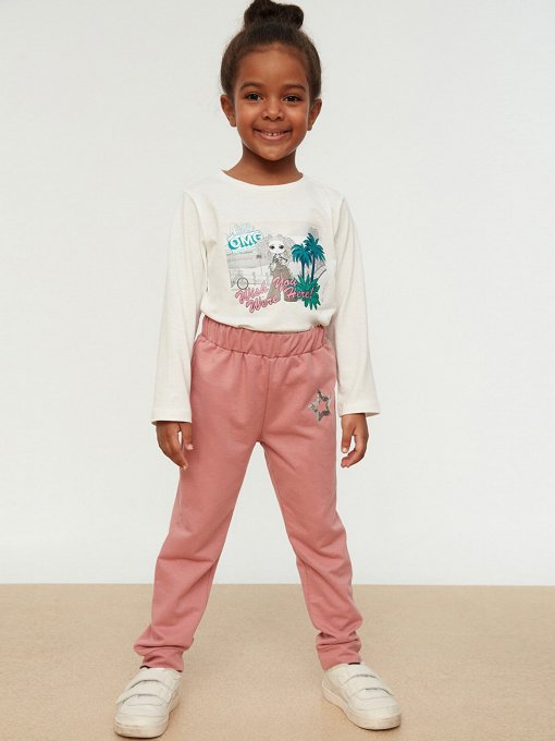 Штаны спортивные Trendyol модель TKDSS22EA0010/Pudra Фото