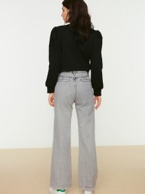 Прямі джинси Trendyol модель TCTSS22JE0044/Gri Фото