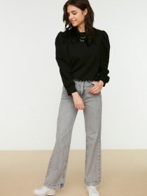 Прямі джинси Trendyol модель TCTSS22JE0044/Gri Фото