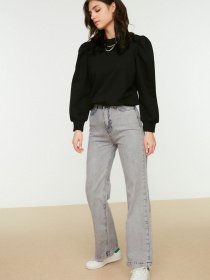 Прямі джинси Trendyol модель TCTSS22JE0044/Gri Фото