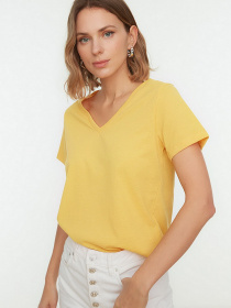 Футболка Trendyol модель TWOSS20TS0129/Sari Фото