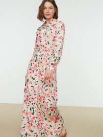 Сукня максі Trendyol модель TCTSS22EB0012/Pudra Фото