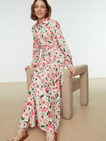 Сукня максі Trendyol модель TCTSS22EB0012/Pudra Фото