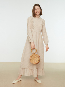 Сукня максі Trendyol модель TCTSS21EB0028/Bej Фото