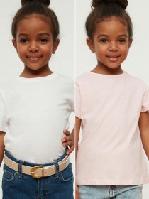 Набор футболок Trendyol модель TKDSS22TS0611/Beyaz-Pembe Фото