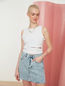 Топ Trendyol модель TWOSS22BZ0968/Beyaz Фото