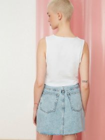 Топ Trendyol модель TWOSS22BZ0968/Beyaz Топ Trendyol модель TWOSS22BZ0968/Beyaz Фото