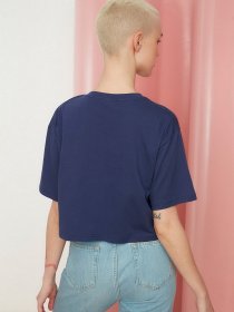 Футболка Trendyol модель TWOSS22TS0690/Lacivert Фото