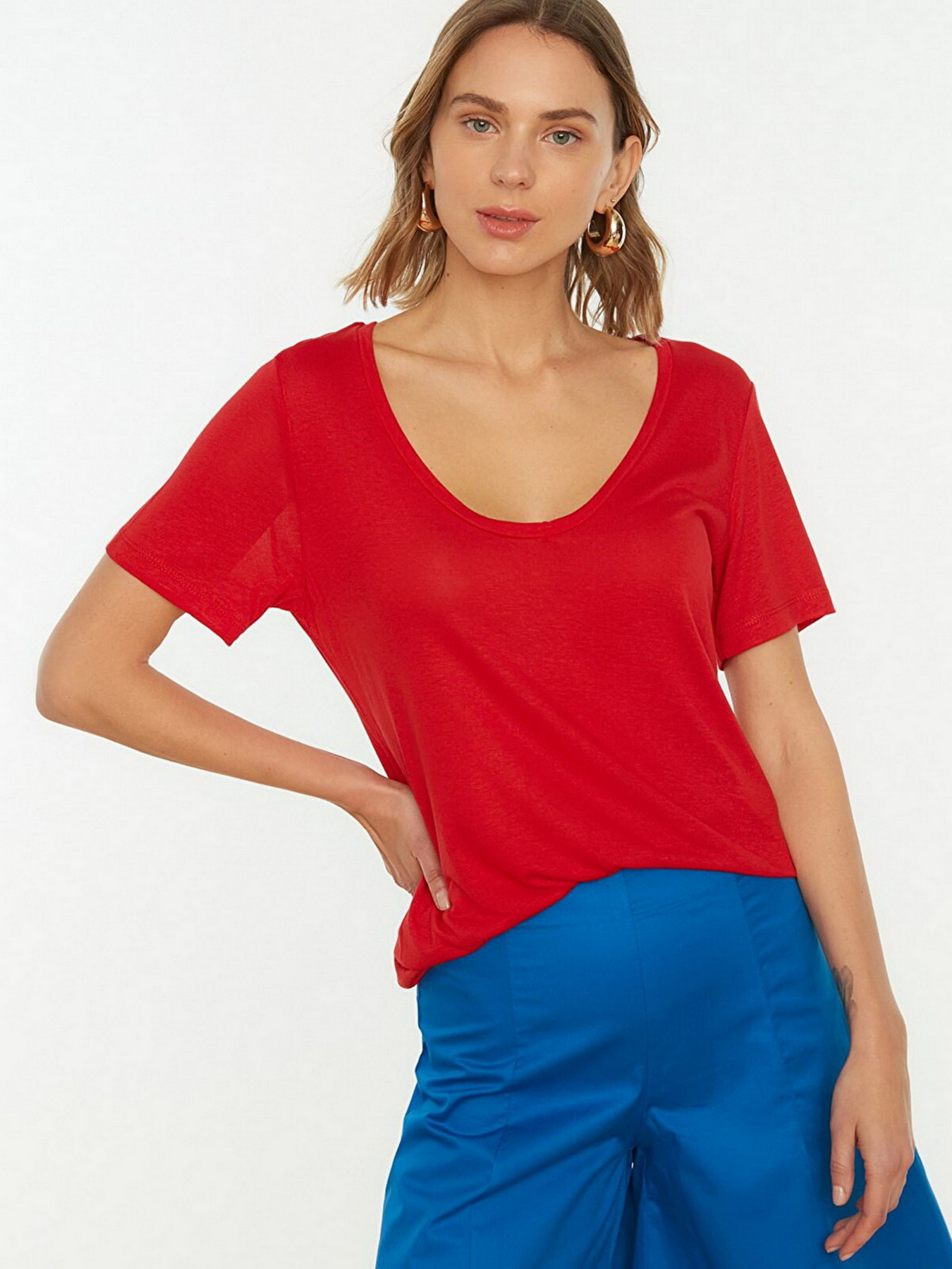 Футболка Trendyol модель TWOSS20TS0131/Kirmizi Фото