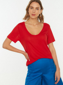 Футболка Trendyol модель TWOSS20TS0131/Kirmizi Фото