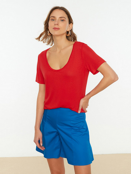 Футболка Trendyol модель TWOSS20TS0131/Kirmizi Фото