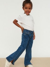 Широкі джинси Trendyol Модель TKDSS22JE0215/Lacivert Фото