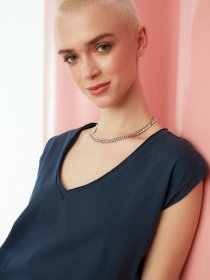 Футболка Trendyol модель TWOSS22TS0519/Lacivert Футболка Trendyol модель TWOSS22TS0519/Lacivert Фото