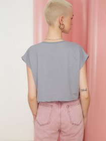 Футболка Trendyol модель TWOSS22TS0694/Gri Футболка Trendyol модель TWOSS22TS0694/Gri Фото