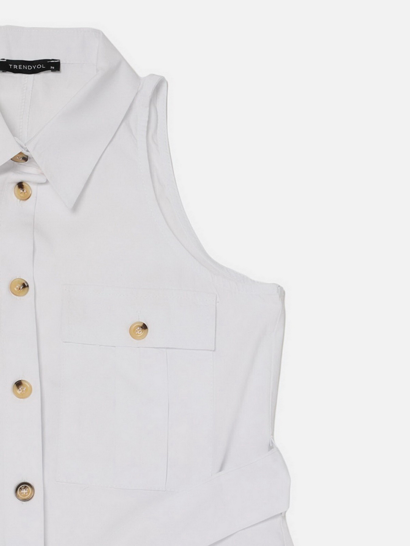 Платье миди Trendyol модель TWOSS22EL1067/Ekru Фото