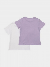 Набір футболок Trendyol модель TKDSS22TS0611/Beyaz-Lila Фото