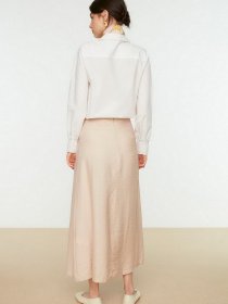 Спідниця максі Trendyol модель TCTSS22EE0009/Bej Фото
