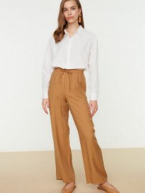 Штани палаццо Trendyol модель TCTSS22PL0051/Camel Фото