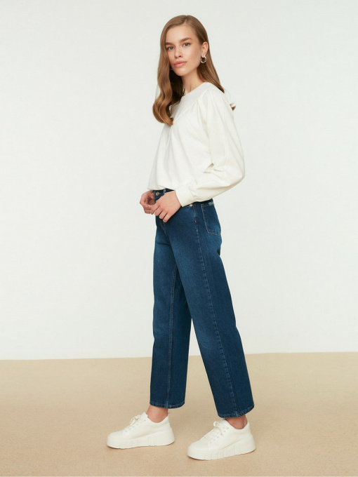 Широкі джинси Trendyol Wide Leg модель TCTSS22JE0045/Indigo Фото