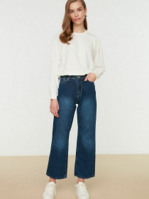Широкі джинси Trendyol Wide Leg модель TCTSS22JE0045/Indigo Фото