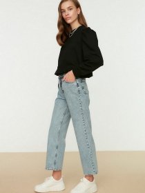 Широкие джинсы Trendyol Wide Leg модель TCTSS22JE0045/Mavi Фото