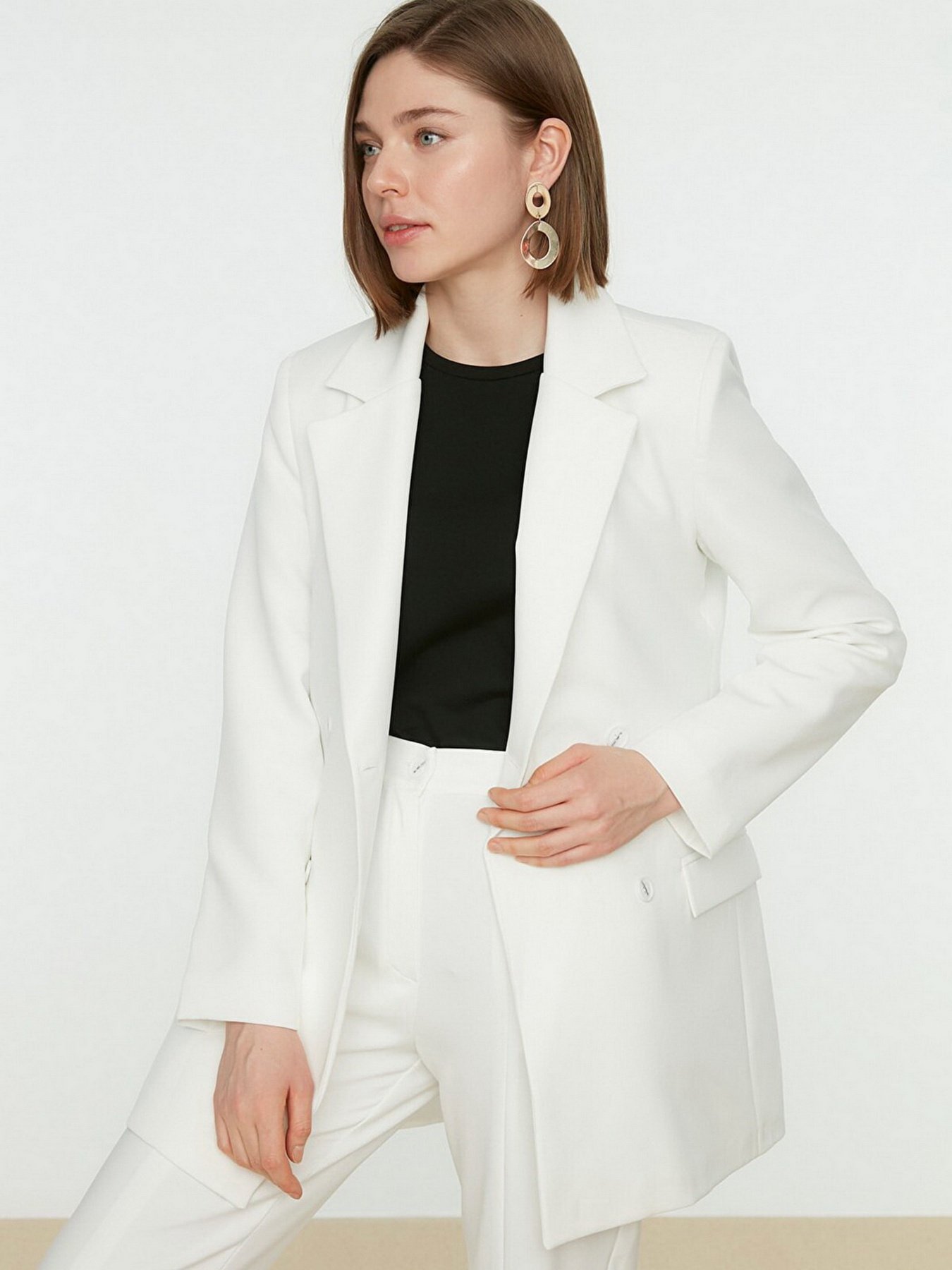 Піджак Trendyol модель TCTSS22CE0250/Ekru Фото