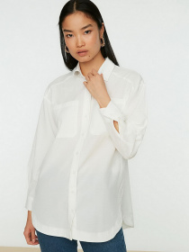 Рубашка Trendyol модель TCTSS22GO0102/Ekru Фото