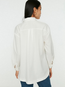 Сорочка повсякденна Trendyol модель TCTSS22GO0102/Ekru Фото