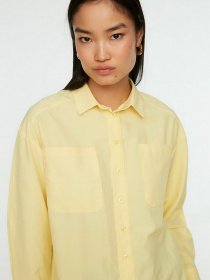Рубашка Trendyol модель TCTSS22GO0102/Sari Фото
