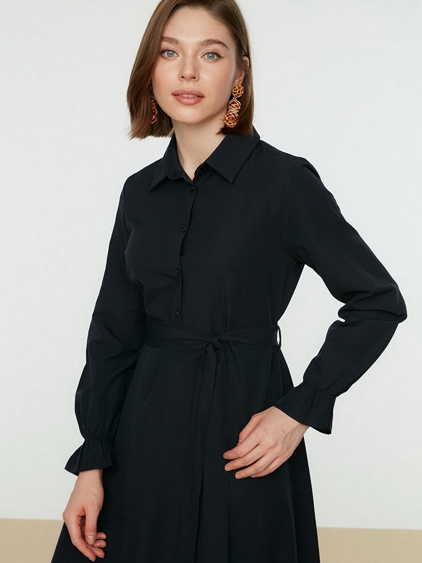 Сукня максі Trendyol модель TCTSS22EB0099/Lacivert Фото