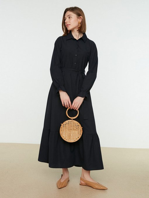 Сукня максі Trendyol модель TCTSS22EB0099/Lacivert Фото