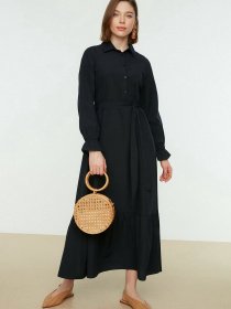 Платье макси Trendyol модель TCTSS22EB0099/Lacivert Фото