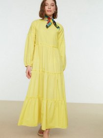 Платье макси Trendyol модель TCTSS22EB0098/Hardal Фото