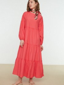 Сукня максі Trendyol модель TCTSS22EB0098/Pembe Фото