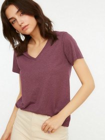 Футболка Trendyol модель TWOSS20TS0129/Mor Фото