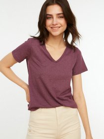 Футболка Trendyol модель TWOSS20TS0129/Mor Фото