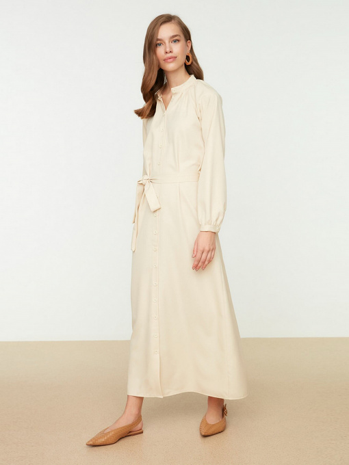 Платье макси Trendyol модель TCTSS22EB0013/Camel Фото