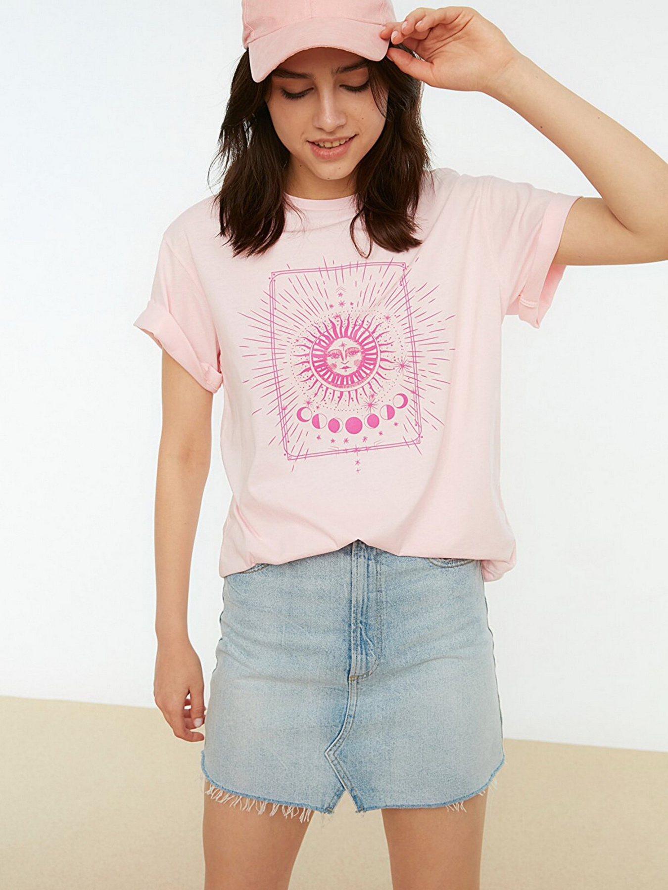 Футболки и поло Trendyol модель TWOSS20TS0247/Pembe Фото