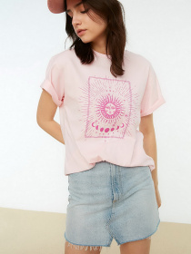 Футболки и поло Trendyol модель TWOSS20TS0247/Pembe Фото