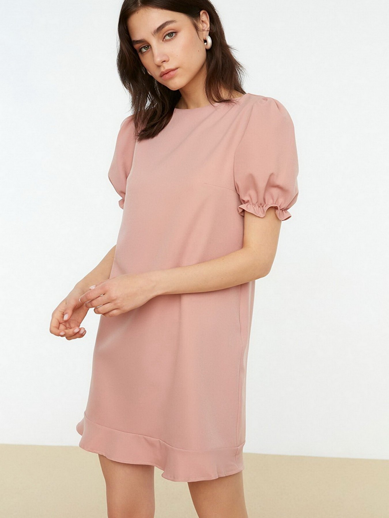 Сукня міні Trendyol модель TWOSS22EL0863/Gul Kurusu Сукня міні Trendyol модель TWOSS22EL0863/Gul Kurusu Фото