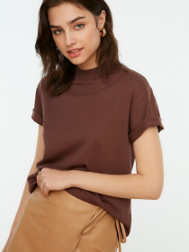 Набор футболок Trendyol модель TWOSS20TS1500/Kahverengi-Bej Фото