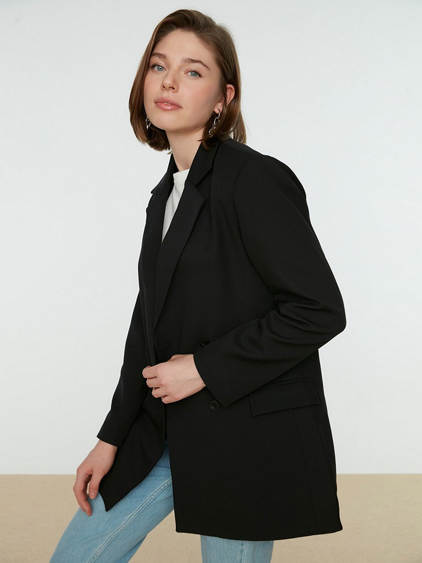 Пиджак Trendyol модель TCTSS22CE0250/Siyah Фото