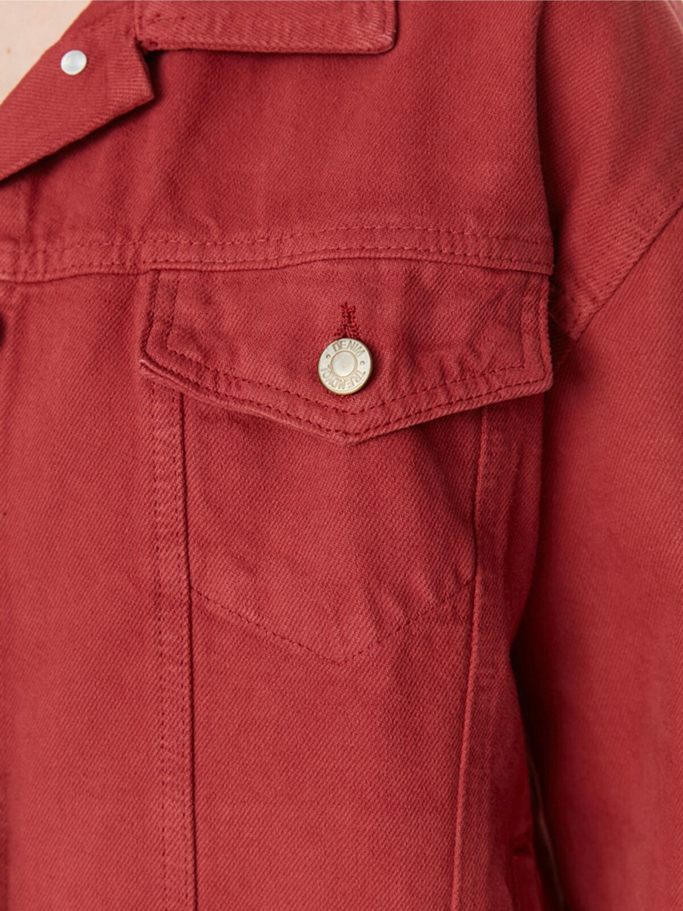 Джинсовая куртка Trendyol модель TWOSS20CE0159/Kiremit Фото