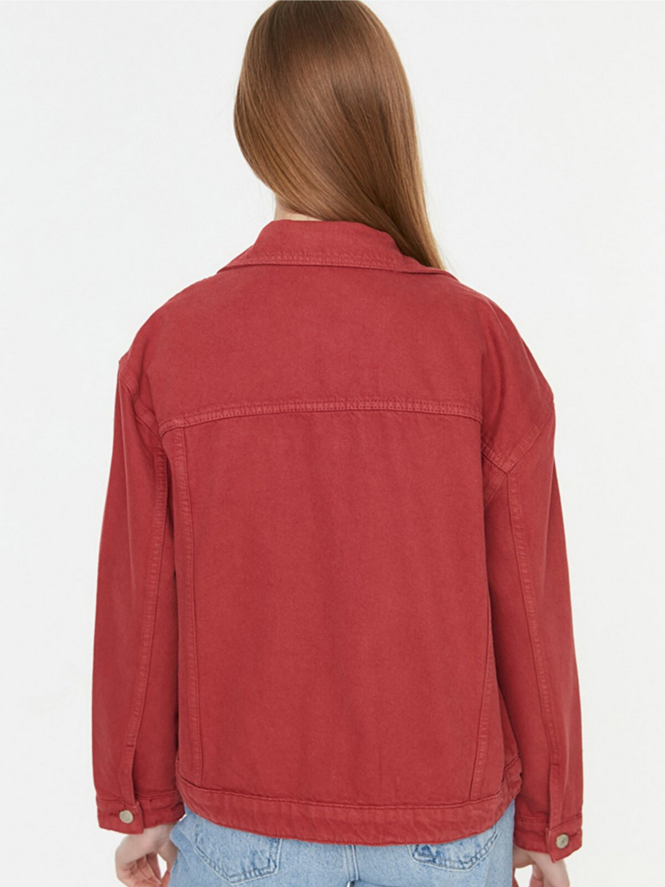 Джинсовая куртка Trendyol модель TWOSS20CE0159/Kiremit Фото