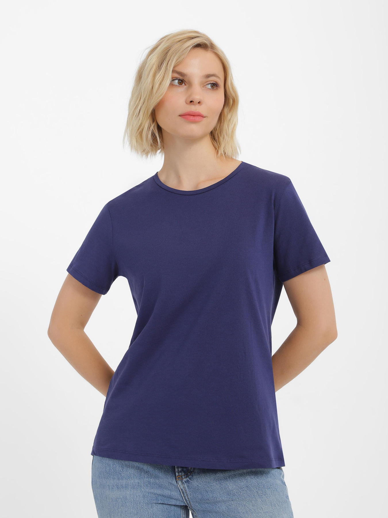 Набор футболок Trendyol модель TWOSS20TS0141/Lacivert-Beyaz Фото