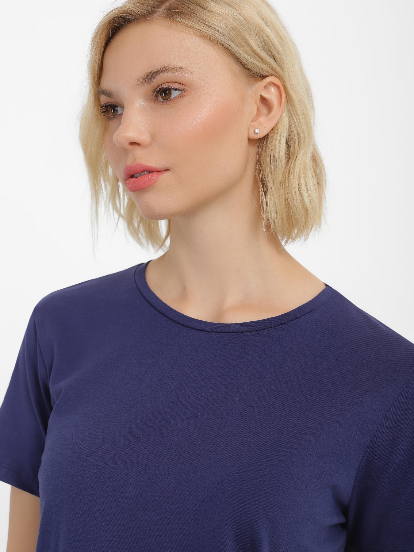 Набор футболок Trendyol модель TWOSS20TS0141/Lacivert-Beyaz Фото